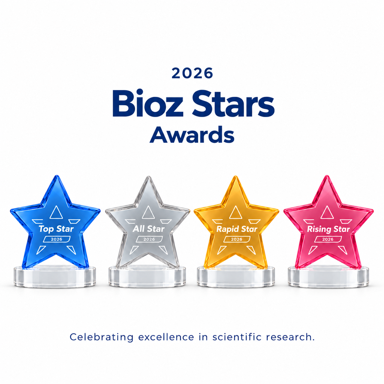 Bioz Stars Awards 2026: Top Star, All Star, Rapid Star, and Rising Star
